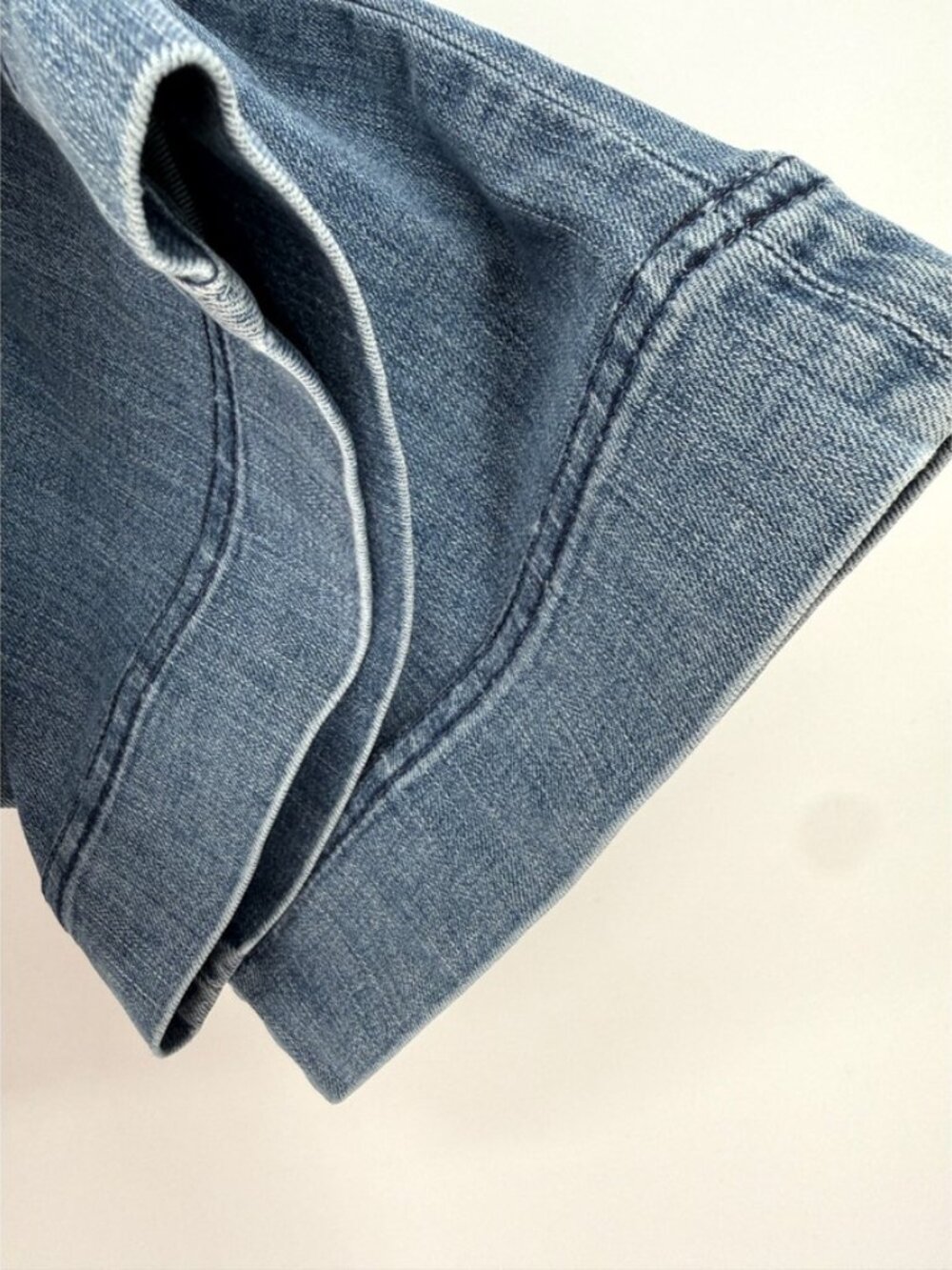 Ann Mashburn Coco Patch Pocket Jean 7-Year Indigo Stretch Denim - Picture 3 of 10